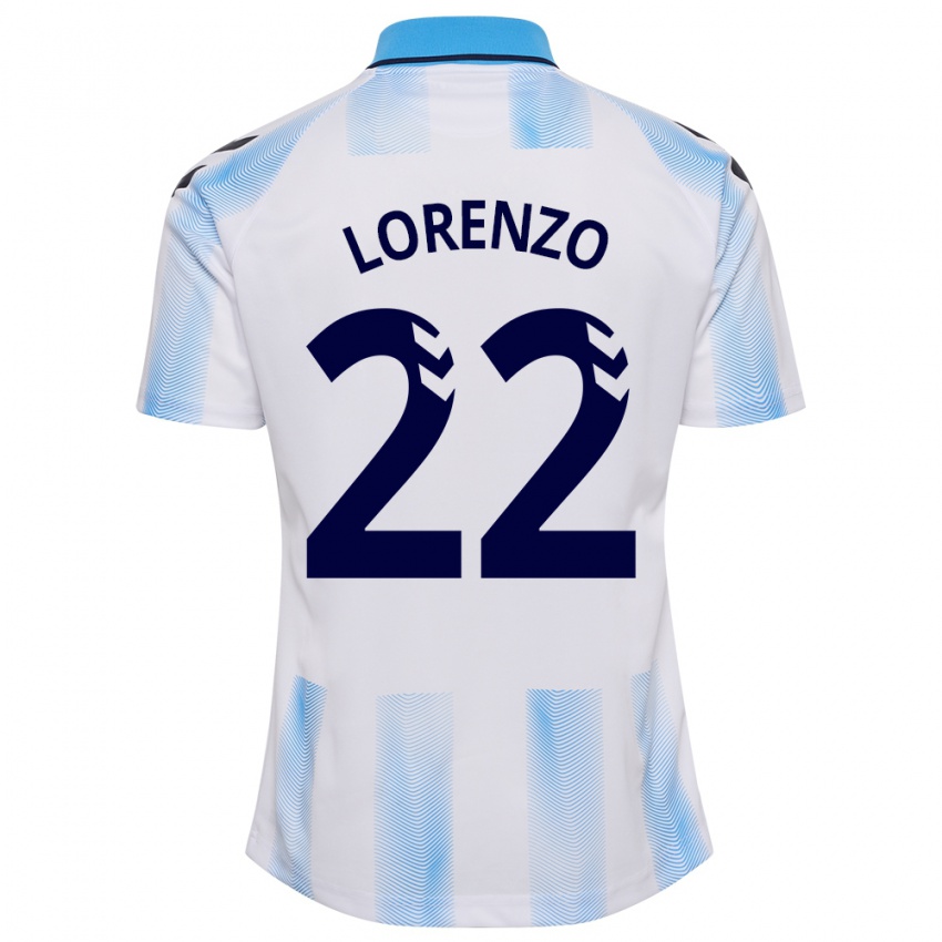 Kinder Dani Lorenzo #22 Weiß Blau Heimtrikot Trikot 2023/24 T-Shirt Österreich