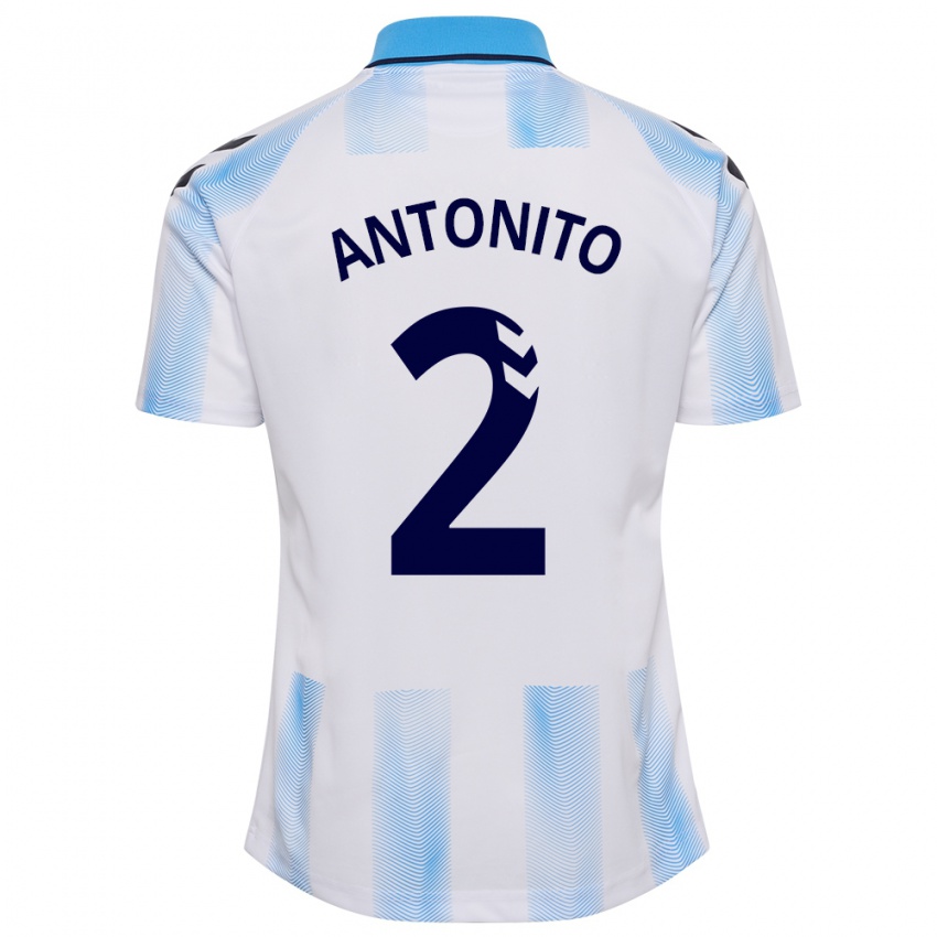 Kinder Antoñito #2 Weiß Blau Heimtrikot Trikot 2023/24 T-Shirt Österreich