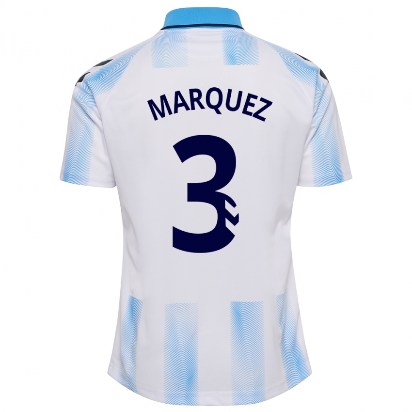 Kinder David Márquez #3 Weiß Blau Heimtrikot Trikot 2023/24 T-Shirt Österreich