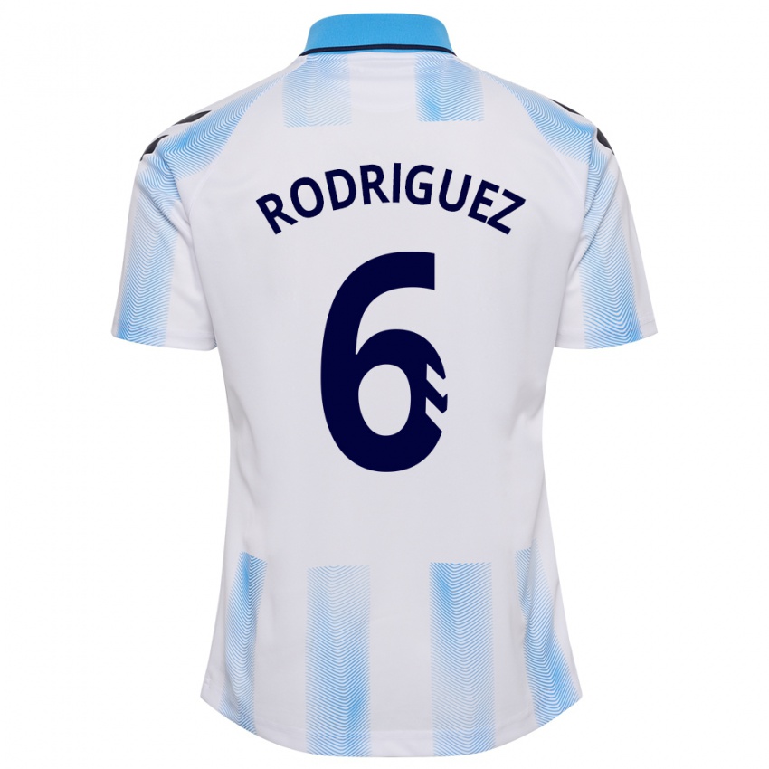 Kinder Rafa Rodríguez #6 Weiß Blau Heimtrikot Trikot 2023/24 T-Shirt Österreich