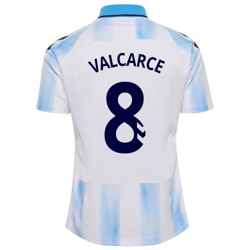 Kinder Alejandro Valcarce #8 Weiß Blau Heimtrikot Trikot 2023/24 T-Shirt Österreich