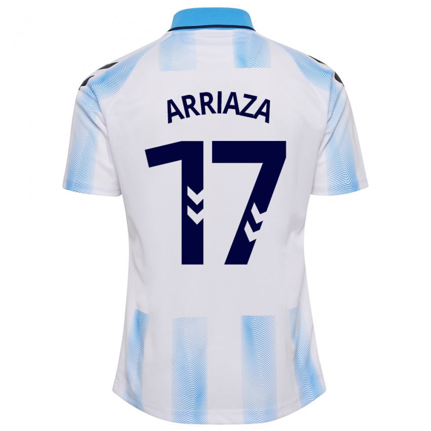 Kinder Pablo Arriaza #17 Weiß Blau Heimtrikot Trikot 2023/24 T-Shirt Österreich