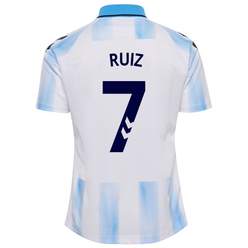 Kinder María Ruiz #7 Weiß Blau Heimtrikot Trikot 2023/24 T-Shirt Österreich