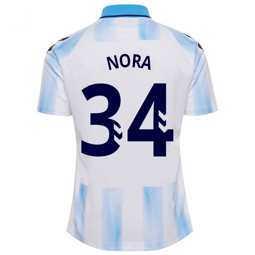 Kinder Nora #34 Weiß Blau Heimtrikot Trikot 2023/24 T-Shirt Österreich