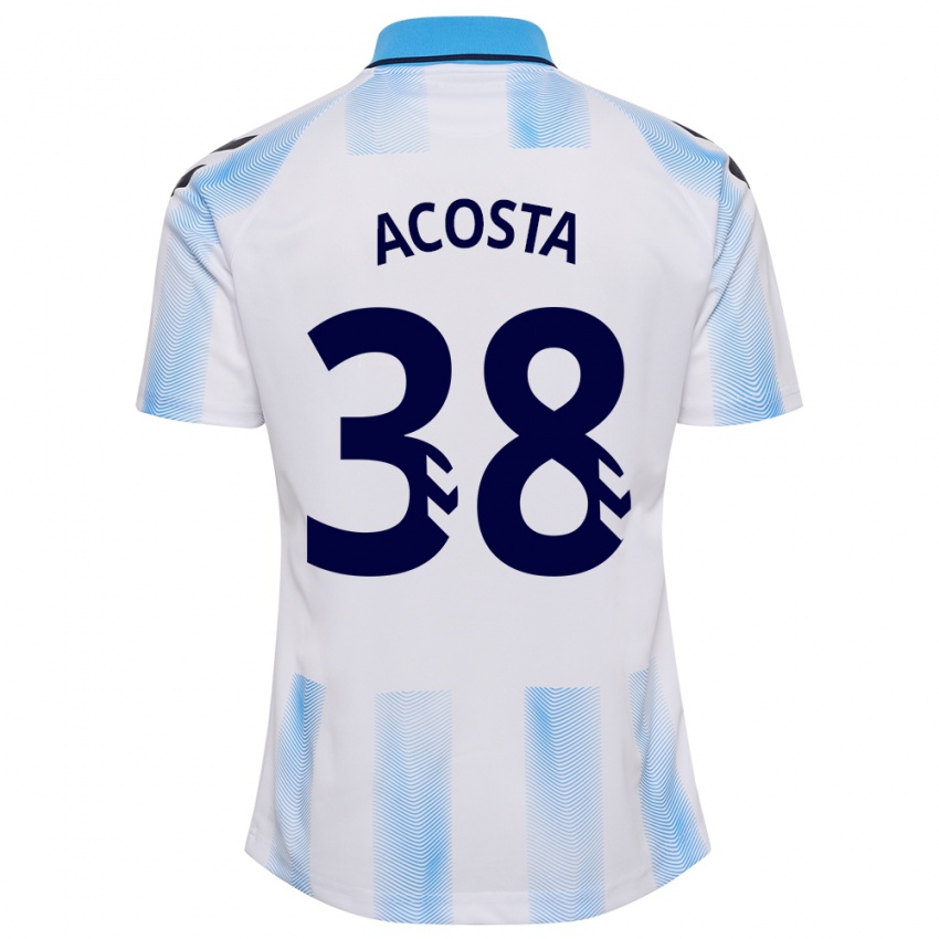 Kinder Judith Acosta #38 Weiß Blau Heimtrikot Trikot 2023/24 T-Shirt Österreich