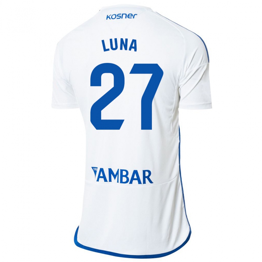 Kinder Marcos Luna #27 Weiß Heimtrikot Trikot 2023/24 T-Shirt Österreich