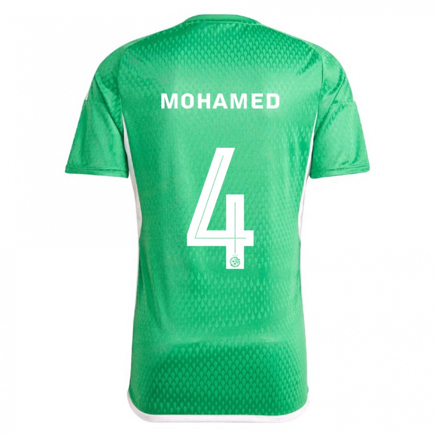 Kinder Ali Mohamed #4 Weiß Blau Heimtrikot Trikot 2023/24 T-Shirt Österreich