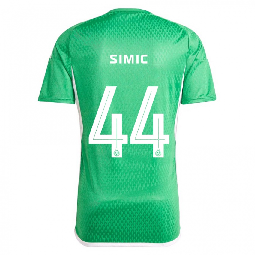 Kinder Lorenco Simic #44 Weiß Blau Heimtrikot Trikot 2023/24 T-Shirt Österreich