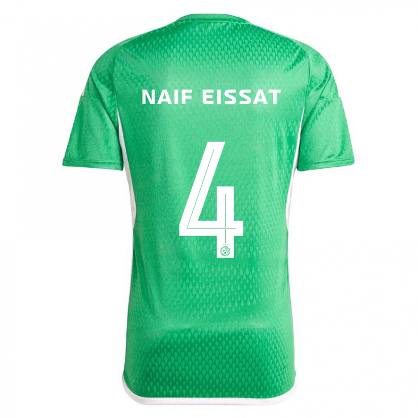 Kinder Lisav Naif Eissat #4 Weiß Blau Heimtrikot Trikot 2023/24 T-Shirt Österreich