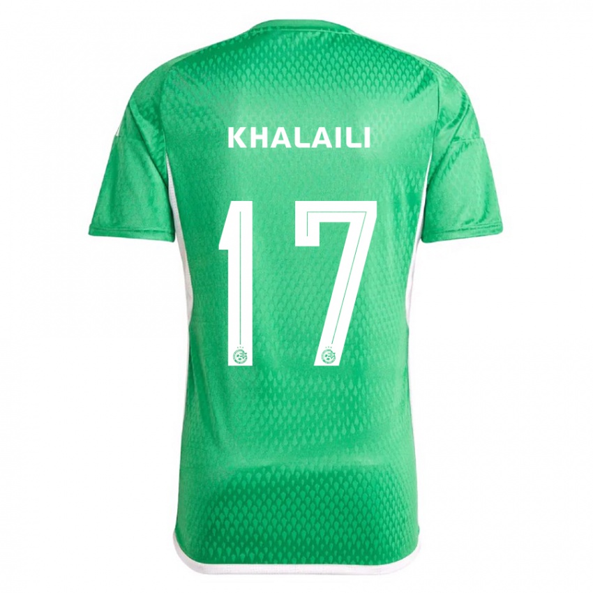 Kinder Iyad Khalaili #17 Weiß Blau Heimtrikot Trikot 2023/24 T-Shirt Österreich