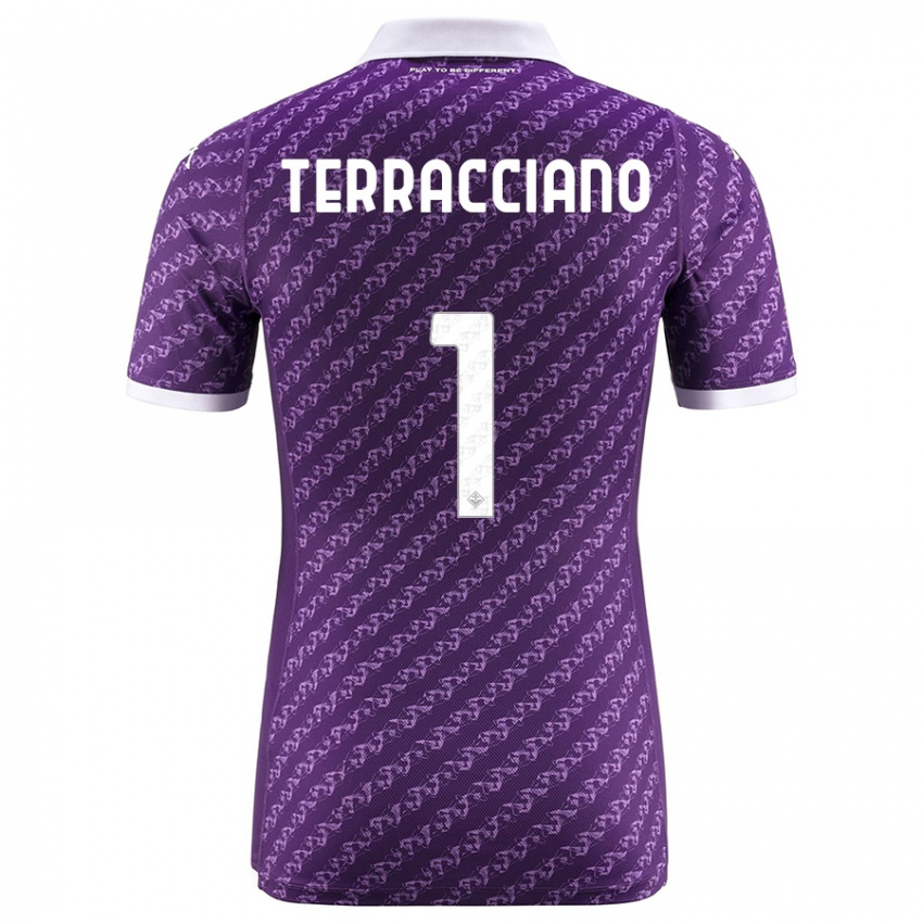 Kinder Pietro Terracciano #1 Violett Heimtrikot Trikot 2023/24 T-Shirt Österreich