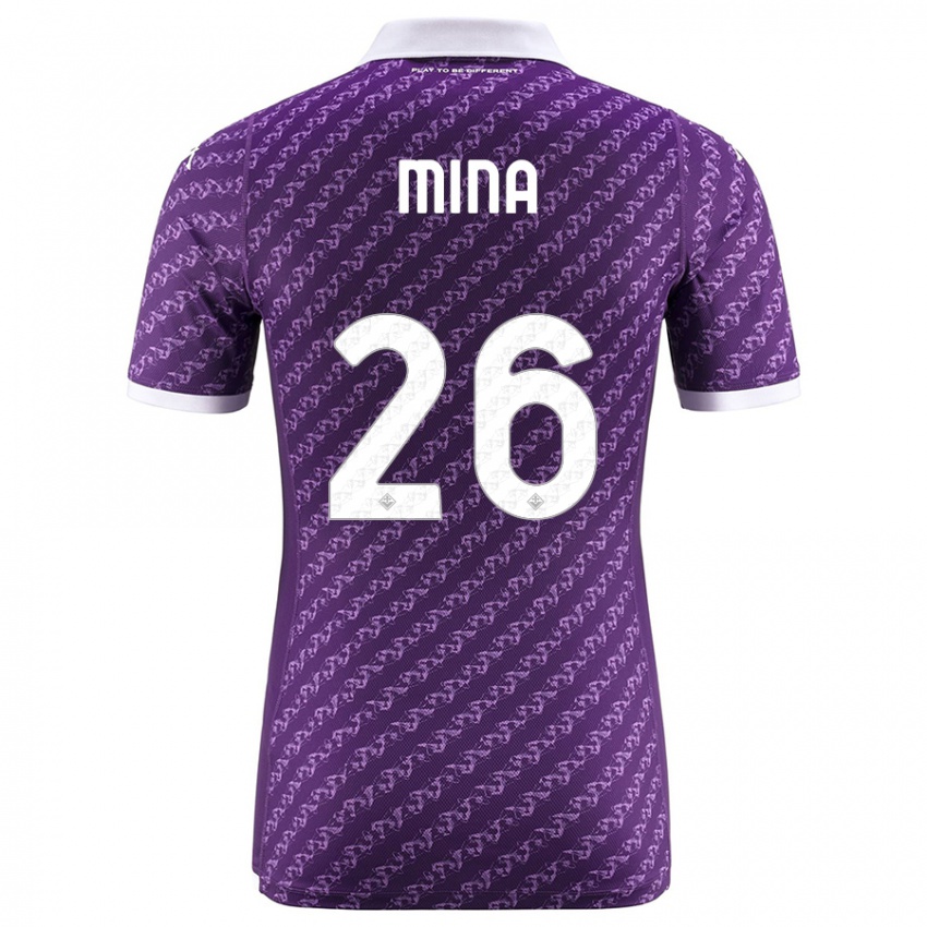 Kinder Yerry Mina #26 Violett Heimtrikot Trikot 2023/24 T-Shirt Österreich