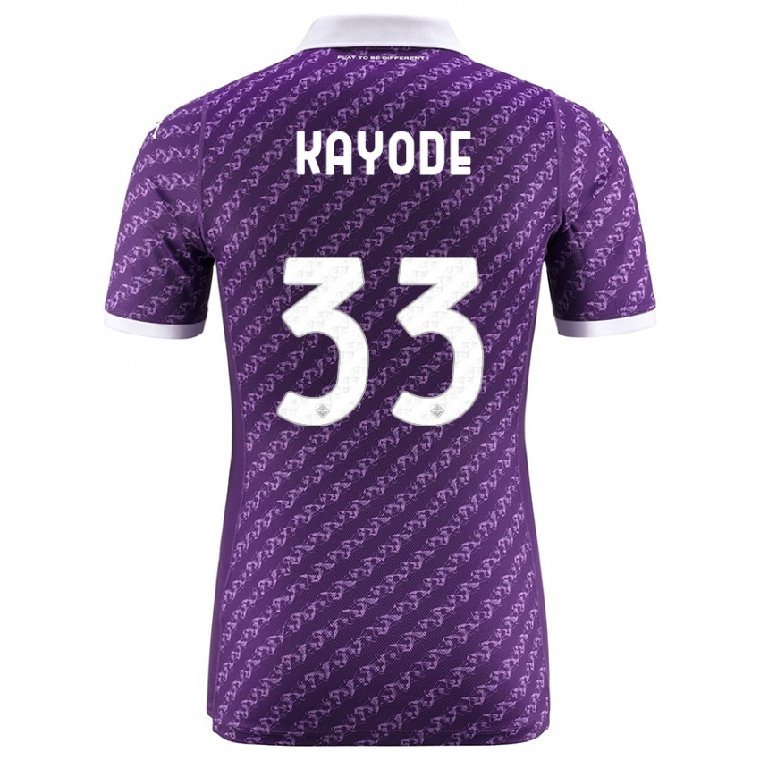 Kinder Michael Kayode #33 Violett Heimtrikot Trikot 2023/24 T-Shirt Österreich