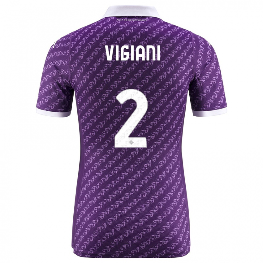 Kinder Lorenzo Vigiani #2 Violett Heimtrikot Trikot 2023/24 T-Shirt Österreich