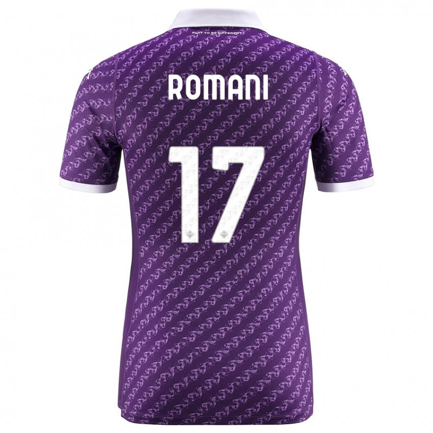 Kinder Lorenzo Romani #17 Violett Heimtrikot Trikot 2023/24 T-Shirt Österreich