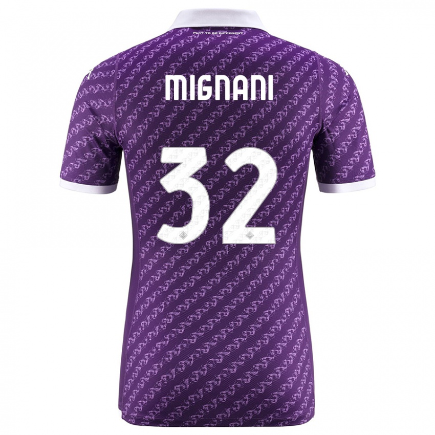 Kinder Carlo Mignani #32 Violett Heimtrikot Trikot 2023/24 T-Shirt Österreich