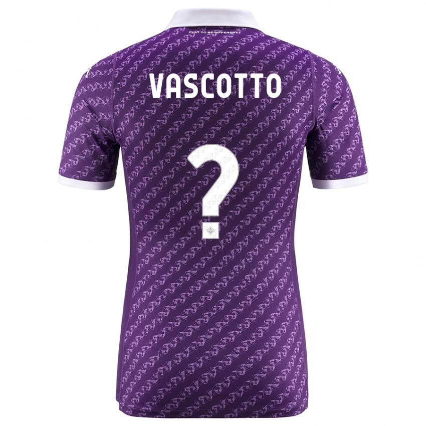 Kinder Edoardo Vascotto #0 Violett Heimtrikot Trikot 2023/24 T-Shirt Österreich