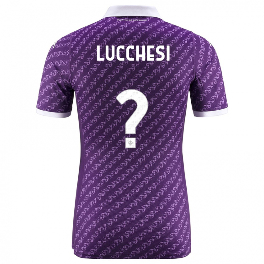 Kinder Andrea Lucchesi #0 Violett Heimtrikot Trikot 2023/24 T-Shirt Österreich