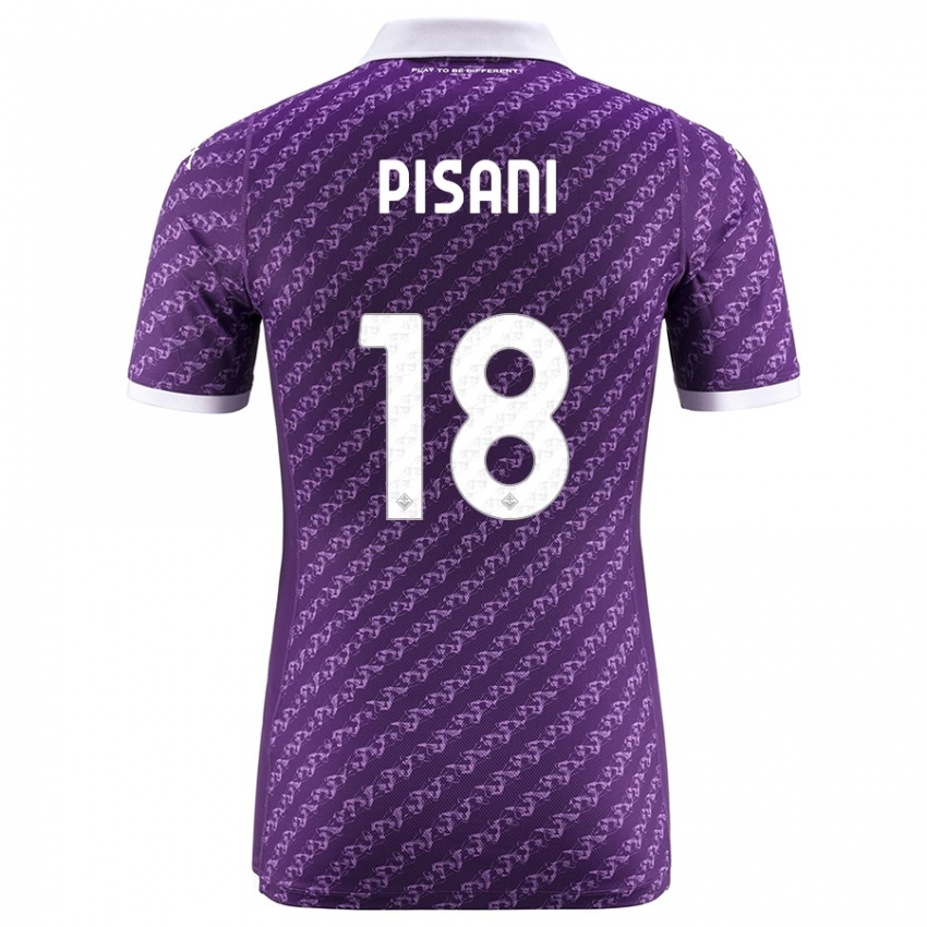 Kinder Diego Pisani #18 Violett Heimtrikot Trikot 2023/24 T-Shirt Österreich