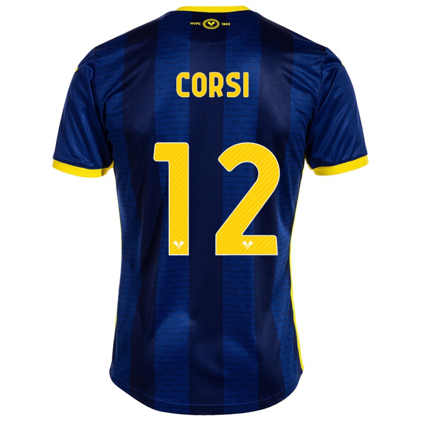 Kinder Sara Corsi #12 Marine Heimtrikot Trikot 2023/24 T-Shirt Österreich