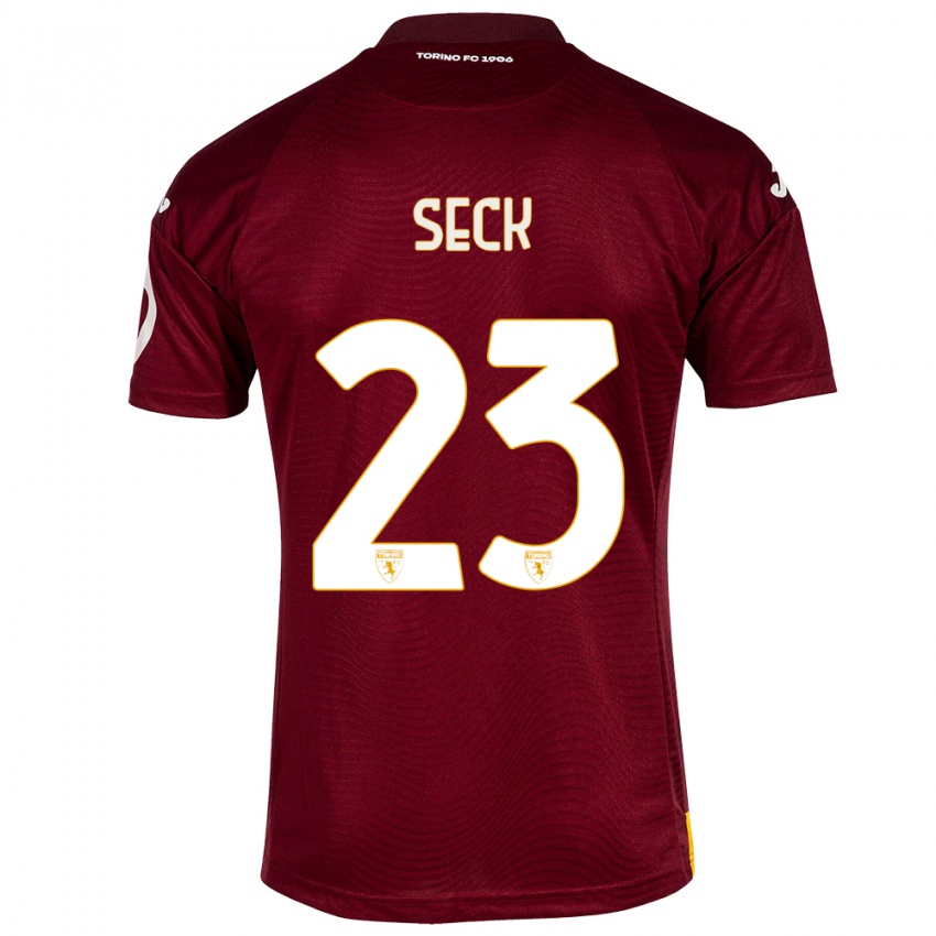 Kinder Demba Seck #23 Dunkelrot Heimtrikot Trikot 2023/24 T-Shirt Österreich