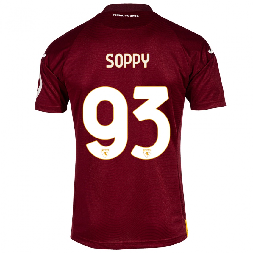 Kinder Brandon Soppy #93 Dunkelrot Heimtrikot Trikot 2023/24 T-Shirt Österreich