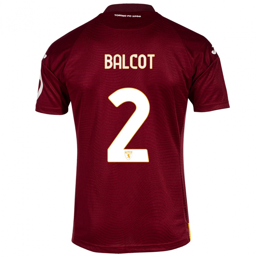 Kinder Côme Bianay Balcot #2 Dunkelrot Heimtrikot Trikot 2023/24 T-Shirt Österreich