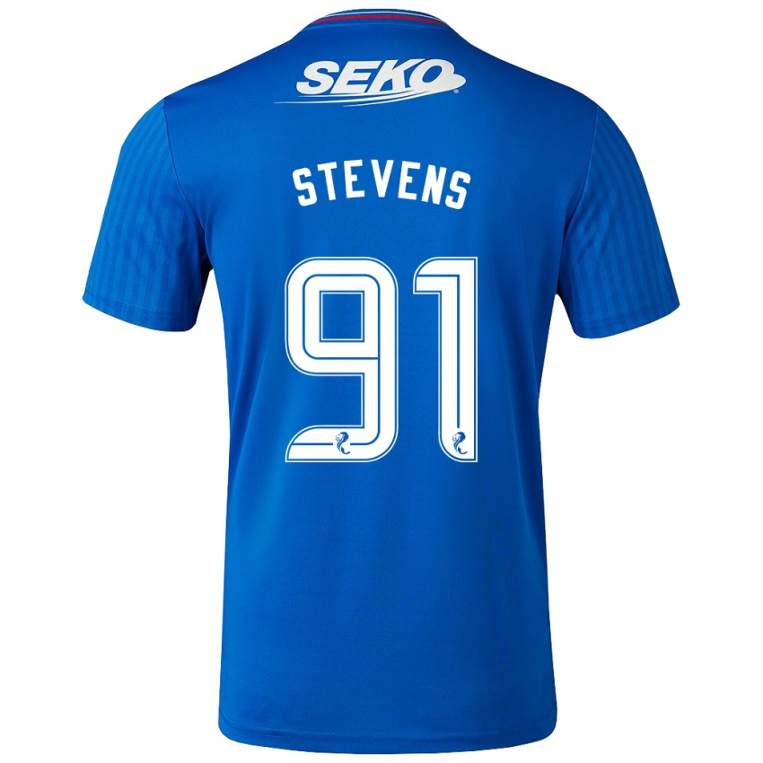 Kinder Archie Stevens #91 Blau Heimtrikot Trikot 2023/24 T-Shirt Österreich