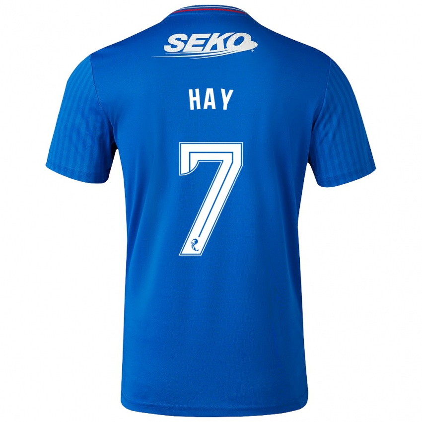 Kinder Brogan Hay #7 Blau Heimtrikot Trikot 2023/24 T-Shirt Österreich