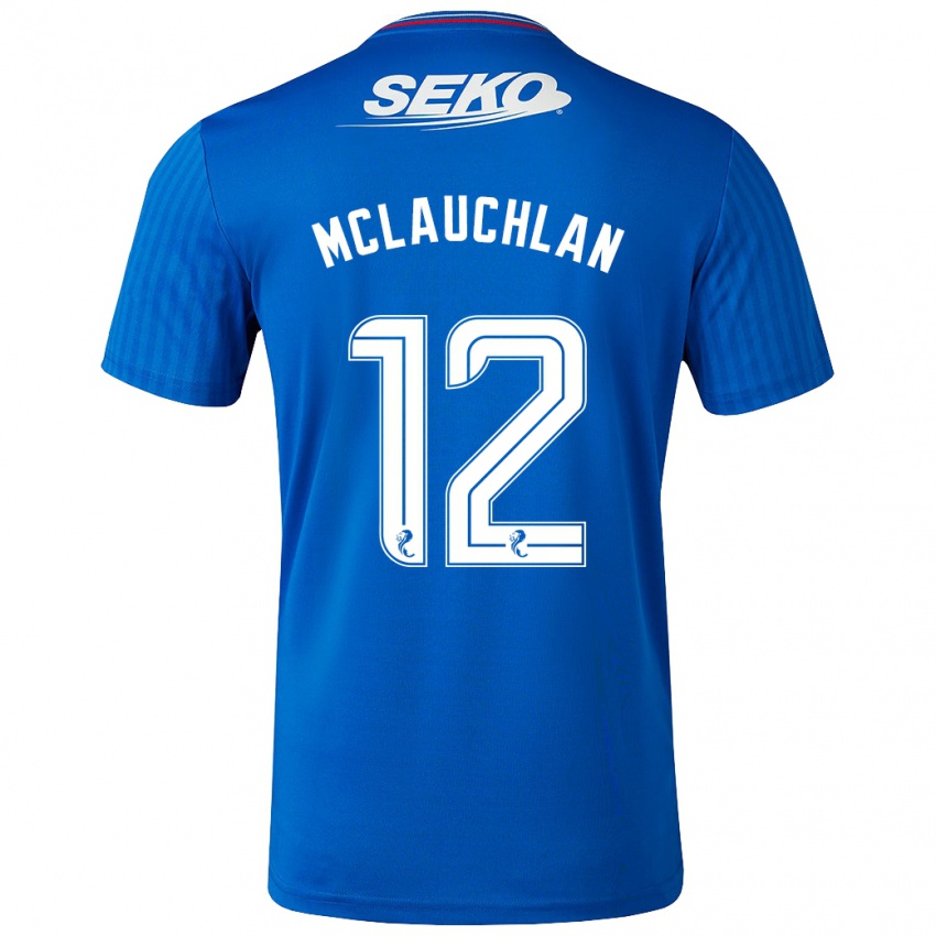 Kinder Rachel Mclauchlan #12 Blau Heimtrikot Trikot 2023/24 T-Shirt Österreich