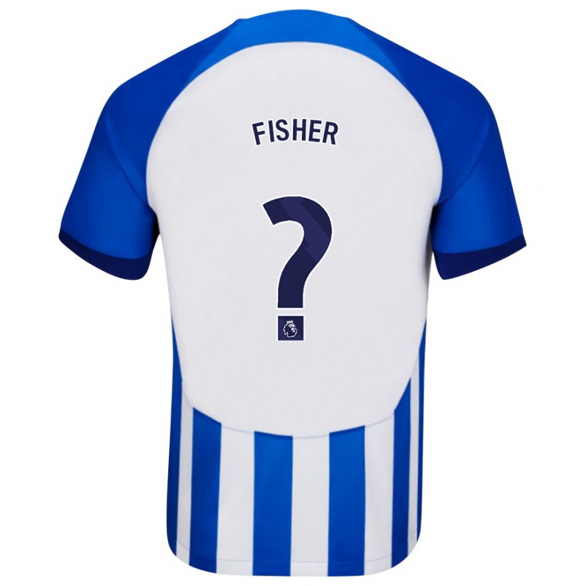 Kinder Hugo Fisher #0 Blau Heimtrikot Trikot 2023/24 T-Shirt Österreich