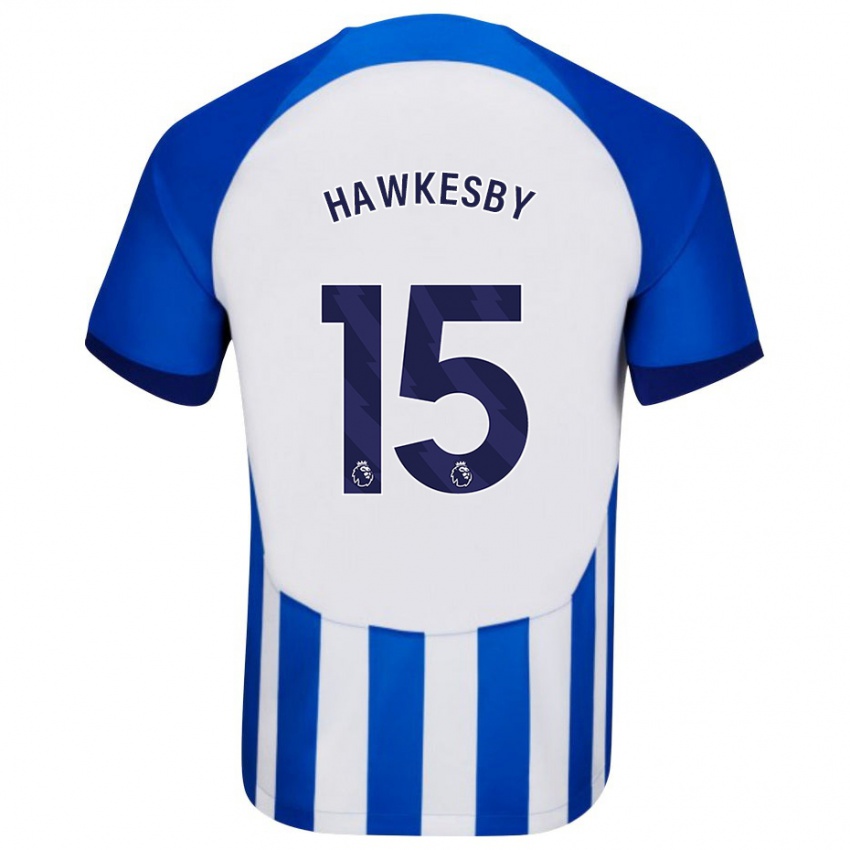 Kinder Mackenzie Hawkesby #15 Blau Heimtrikot Trikot 2023/24 T-Shirt Österreich