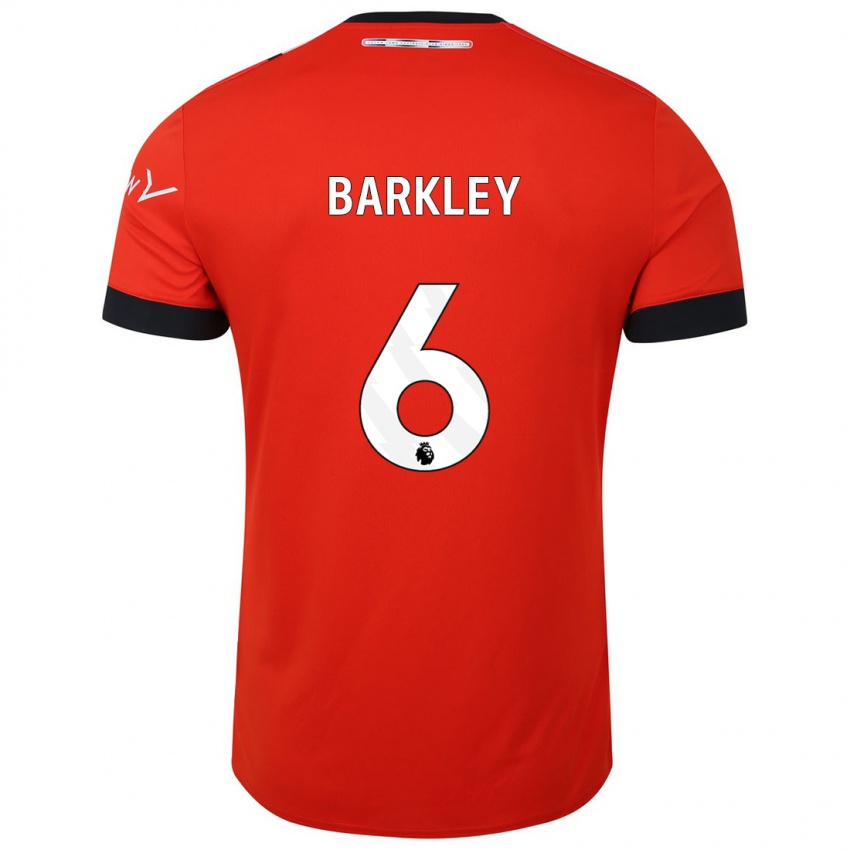 Kinder Ross Barkley #6 Rot Heimtrikot Trikot 2023/24 T-Shirt Österreich