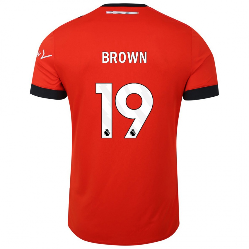 Kinder Jacob Brown #19 Rot Heimtrikot Trikot 2023/24 T-Shirt Österreich