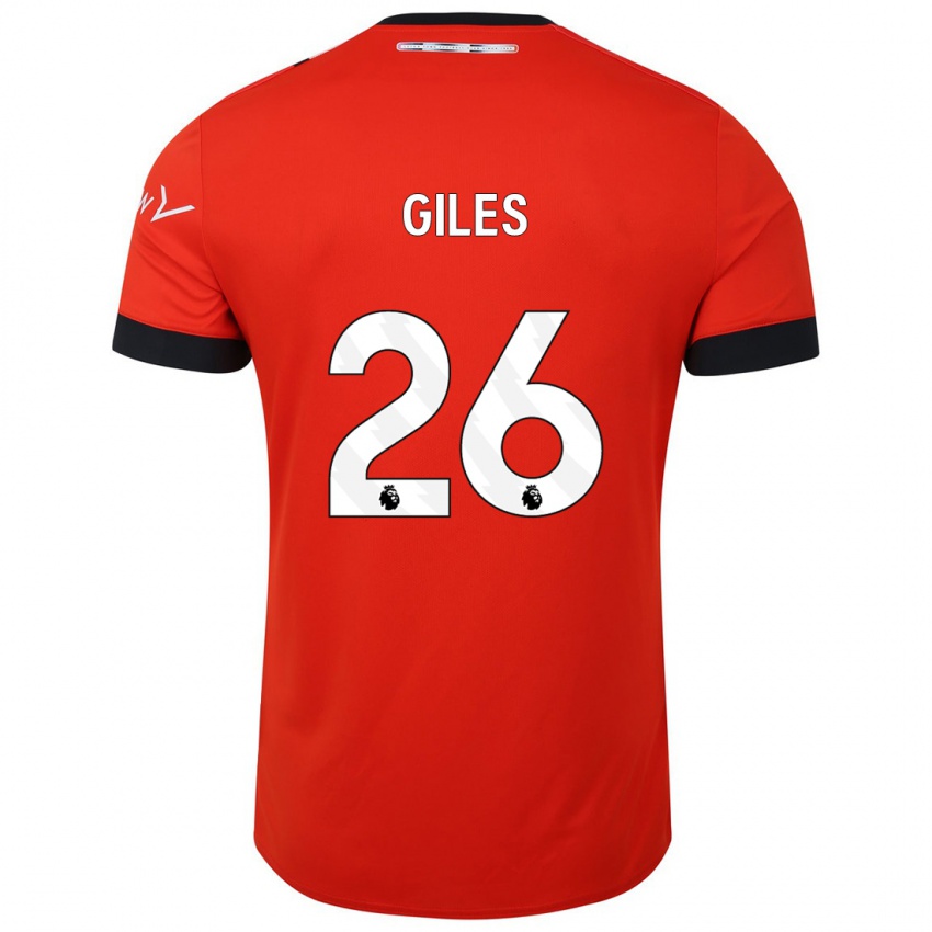 Kinder Ryan Giles #26 Rot Heimtrikot Trikot 2023/24 T-Shirt Österreich