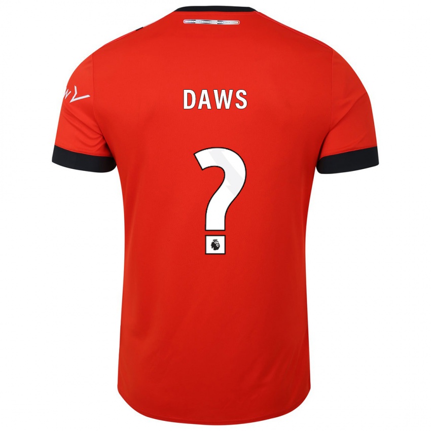 Kinder Marcus Daws #0 Rot Heimtrikot Trikot 2023/24 T-Shirt Österreich