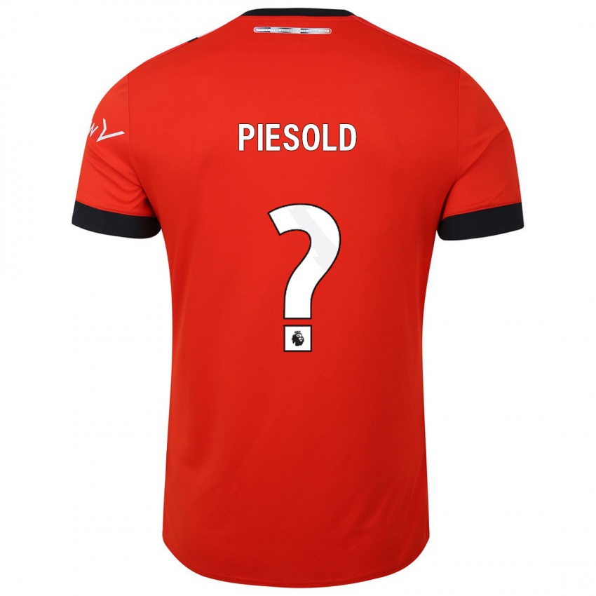 Kinder Axel Piesold #0 Rot Heimtrikot Trikot 2023/24 T-Shirt Österreich
