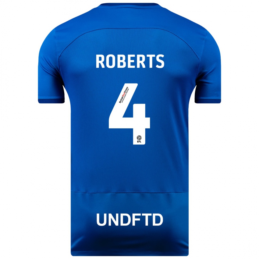 Kinder Marc Roberts #4 Blau Heimtrikot Trikot 2023/24 T-Shirt Österreich