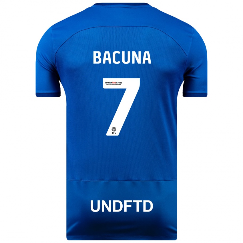 Kinder Juninho Bacuna #7 Blau Heimtrikot Trikot 2023/24 T-Shirt Österreich