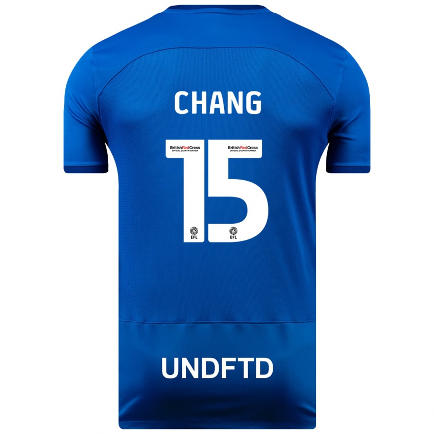 Kinder Alfie Chang #15 Blau Heimtrikot Trikot 2023/24 T-Shirt Österreich