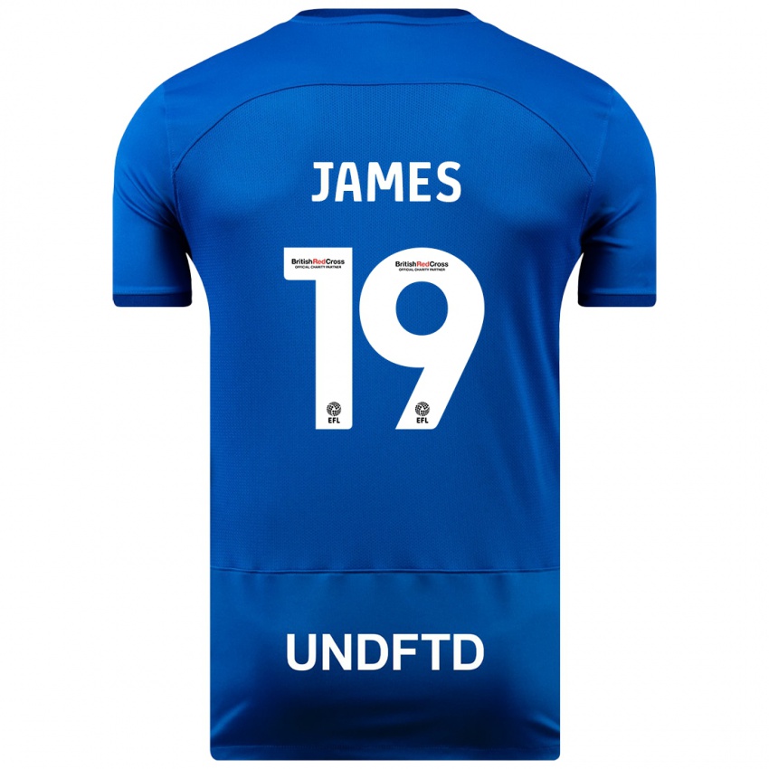 Kinder Jordan James #19 Blau Heimtrikot Trikot 2023/24 T-Shirt Österreich