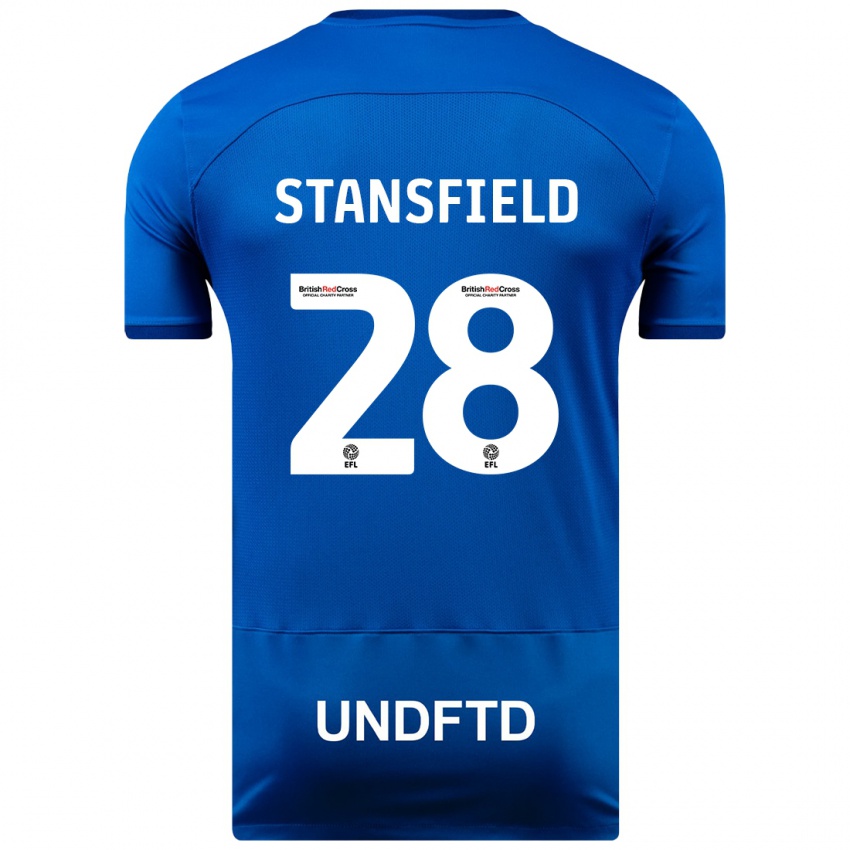 Kinder Jay Stansfield #28 Blau Heimtrikot Trikot 2023/24 T-Shirt Österreich