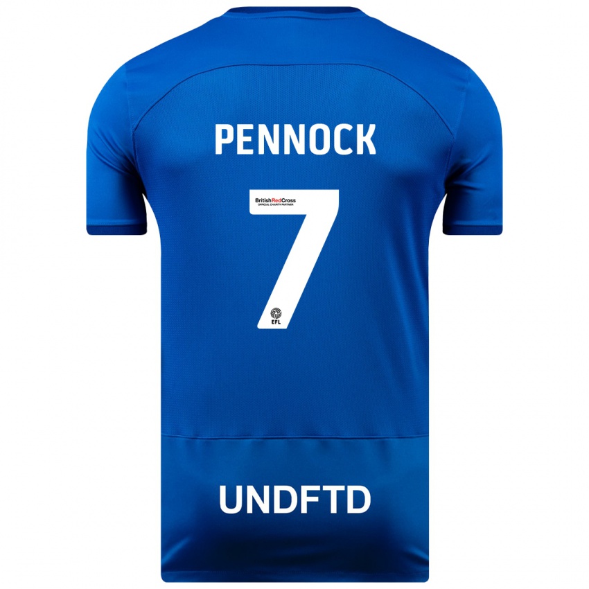 Kinder Jade Pennock #7 Blau Heimtrikot Trikot 2023/24 T-Shirt Österreich