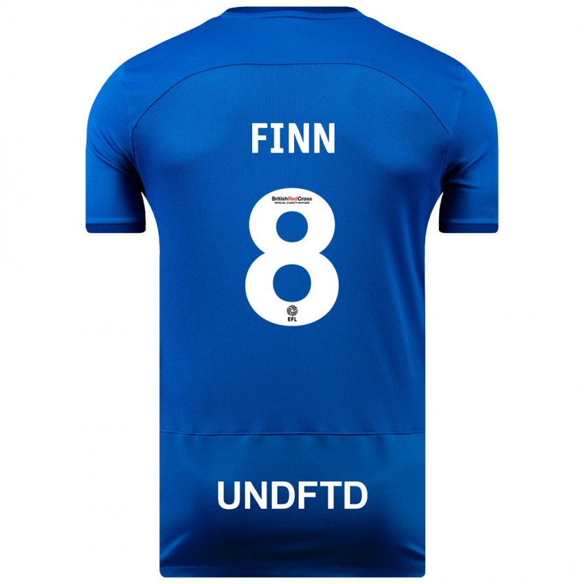 Kinder Jamie Finn #8 Blau Heimtrikot Trikot 2023/24 T-Shirt Österreich