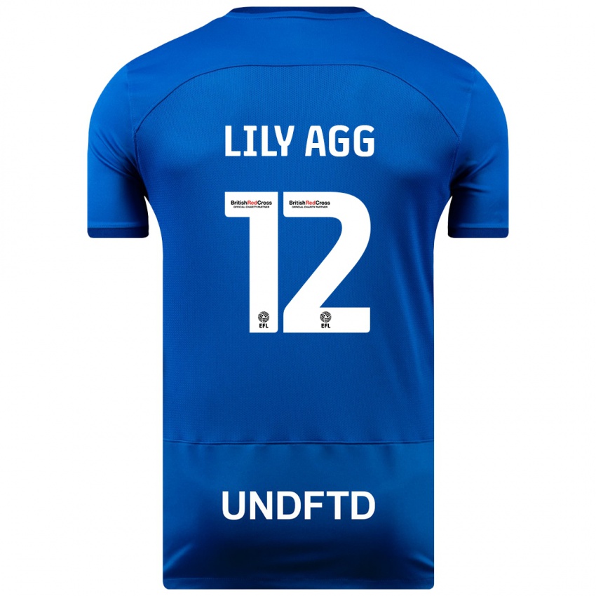 Kinder Lily Agg #12 Blau Heimtrikot Trikot 2023/24 T-Shirt Österreich