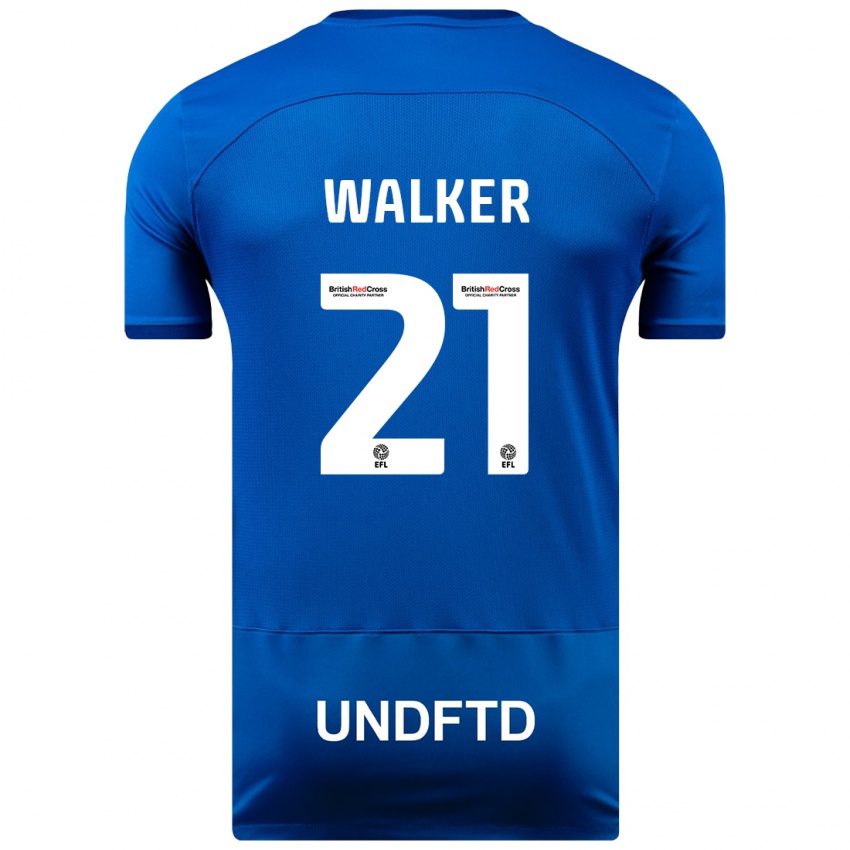 Kinder Claudia Walker #21 Blau Heimtrikot Trikot 2023/24 T-Shirt Österreich