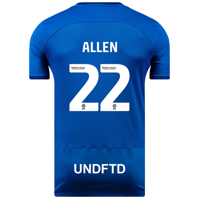 Kinder Remi Allen #22 Blau Heimtrikot Trikot 2023/24 T-Shirt Österreich