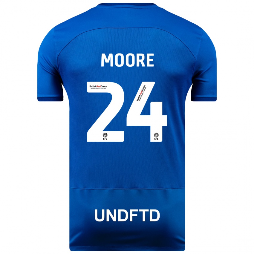 Kinder Jade Ellis Moore #24 Blau Heimtrikot Trikot 2023/24 T-Shirt Österreich