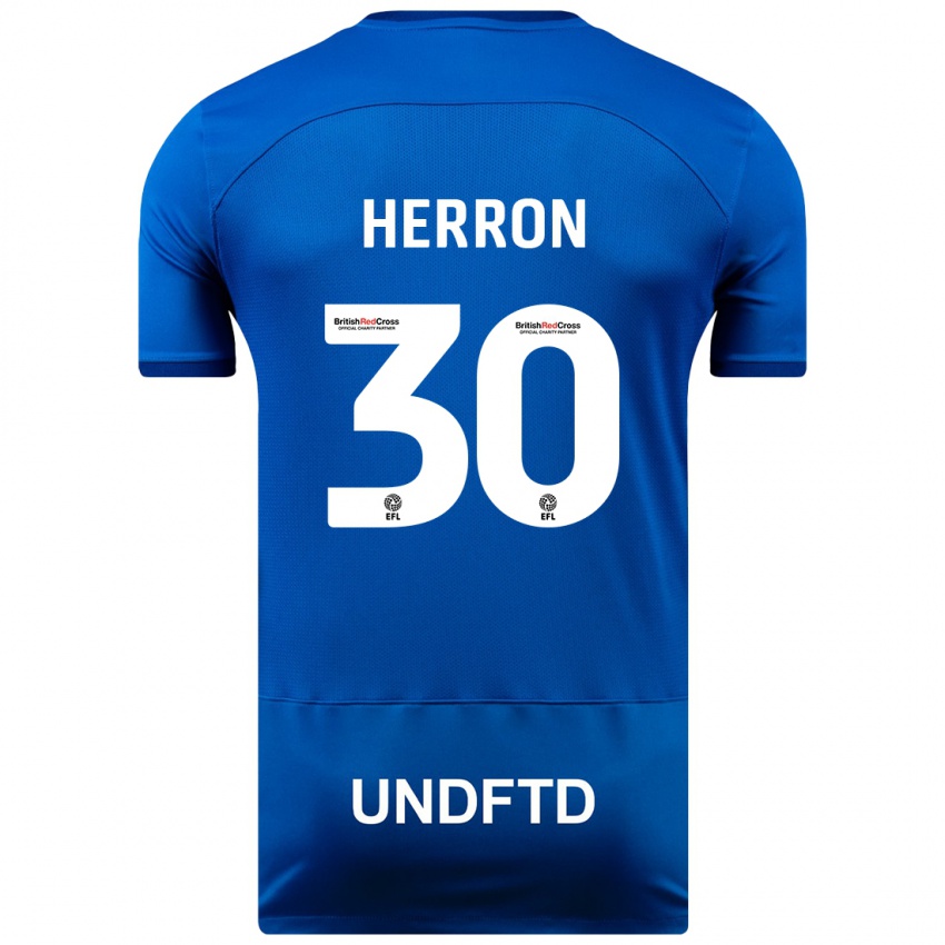 Kinder Neve Herron #30 Blau Heimtrikot Trikot 2023/24 T-Shirt Österreich