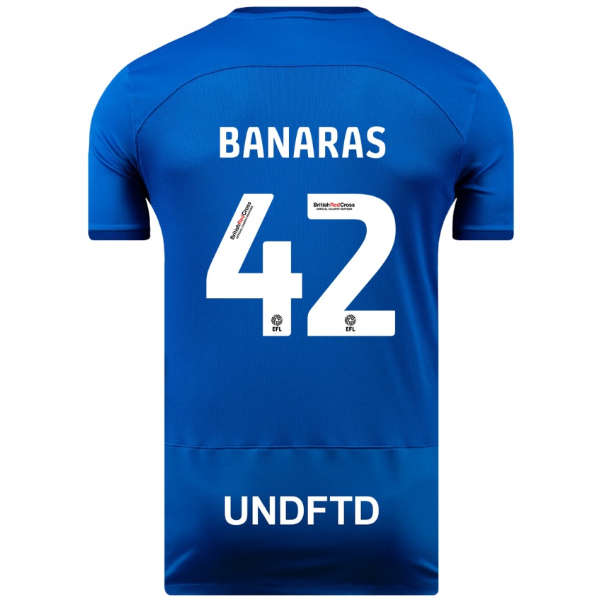 Kinder Layla Banaras #42 Blau Heimtrikot Trikot 2023/24 T-Shirt Österreich